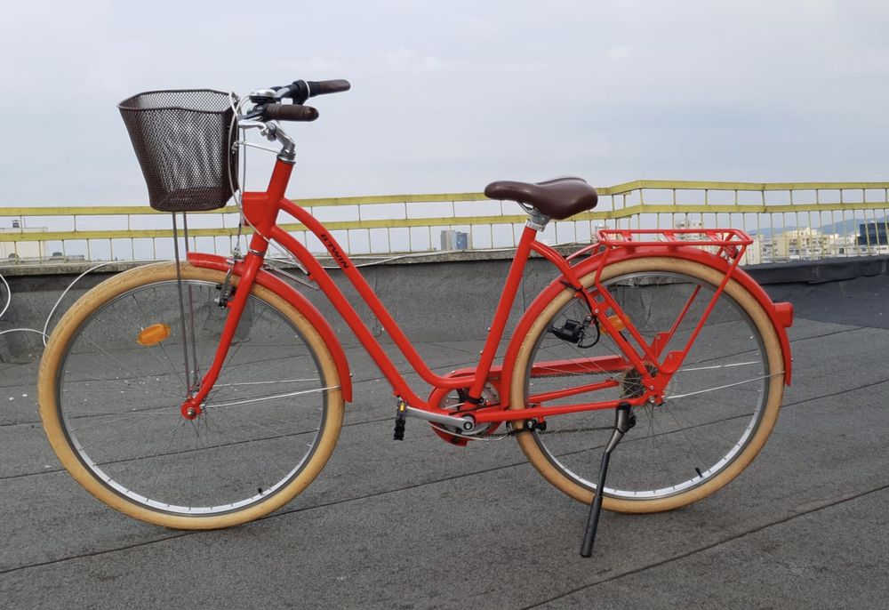 Bicicleta de oraș cadru jos Elops 520