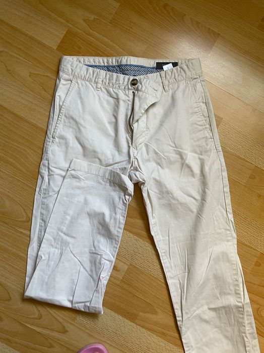 Pantaloni albi chino bărbați sacoor