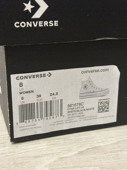 Унисекс кожени кецове Converse Chuck Taylor All Star