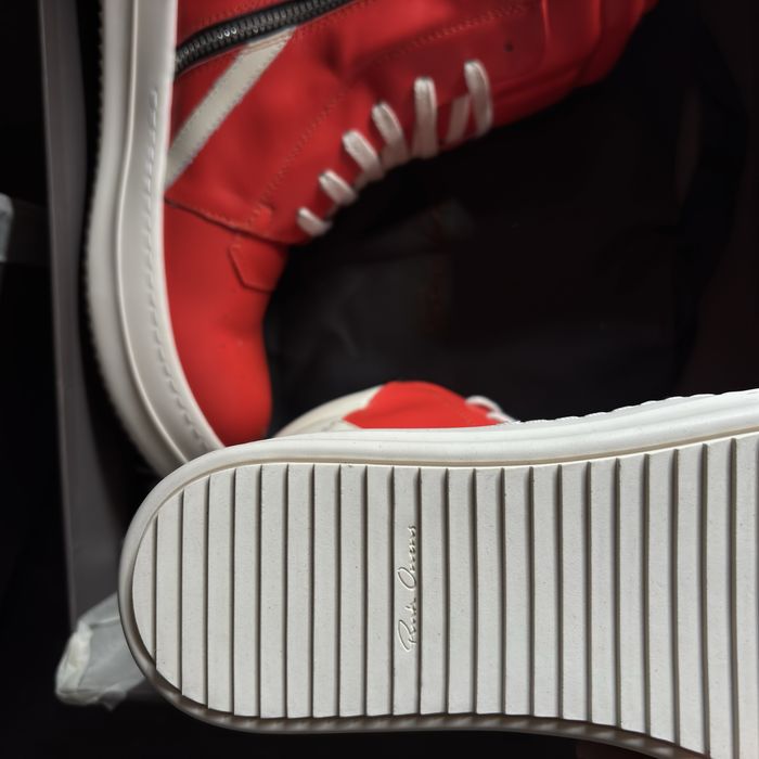 Rick Owens Red Geobaskets