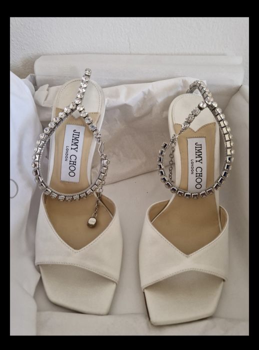 Jimmy Choo Saeda 85 Sandale Noi Originale