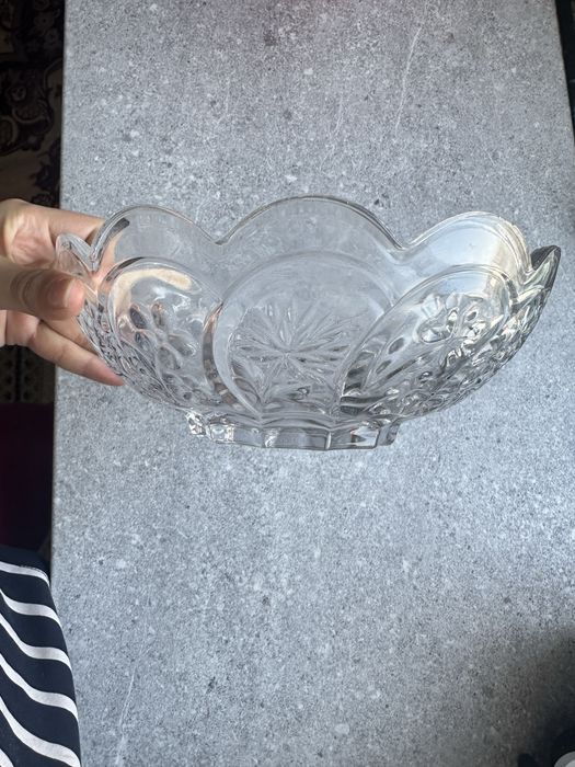 Хрустальная фруктовница