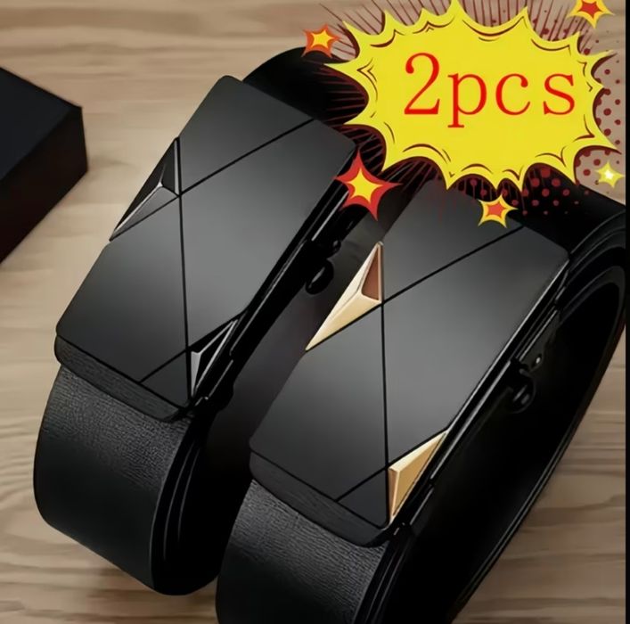Vând  set de 2 curele din piele cu cataramă automată cal.1,