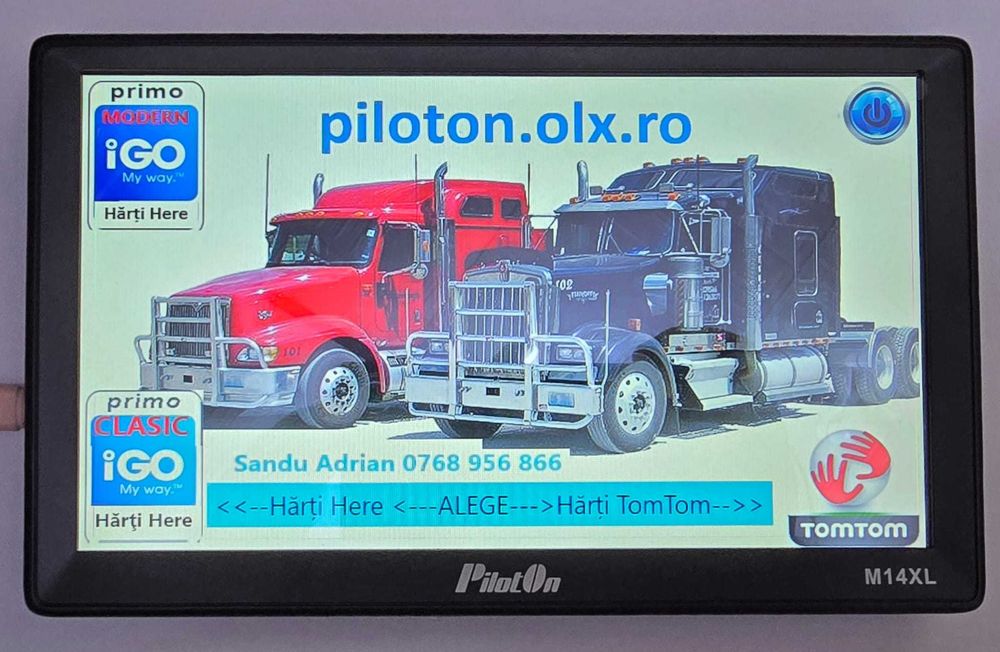 Gps M14XL 9inch PilotON Harti Here si TomTom 16Gb512RAM 10lei discount