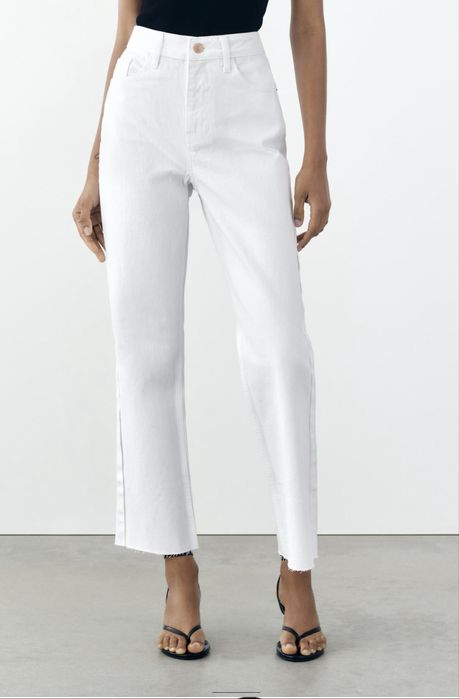 Нови Бели Дамски Дънки Zara