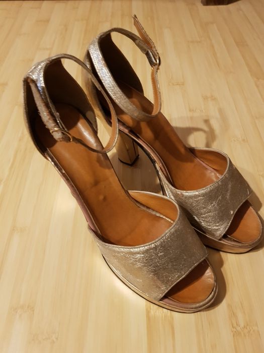 Sandale aurii vintage mărimea 39