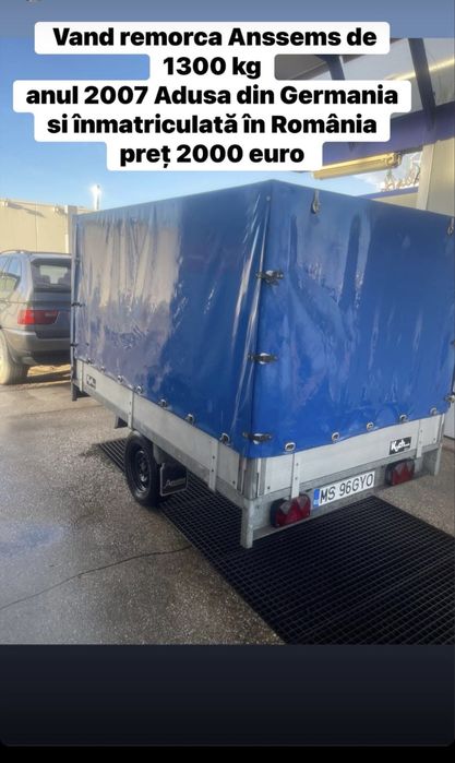Vand remorca Anssems de 1300 kg  +31 6 57 49 18 99
