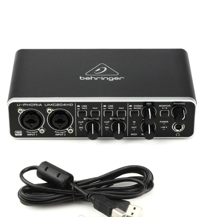 Behringer UMC204HD zvuk karta studio