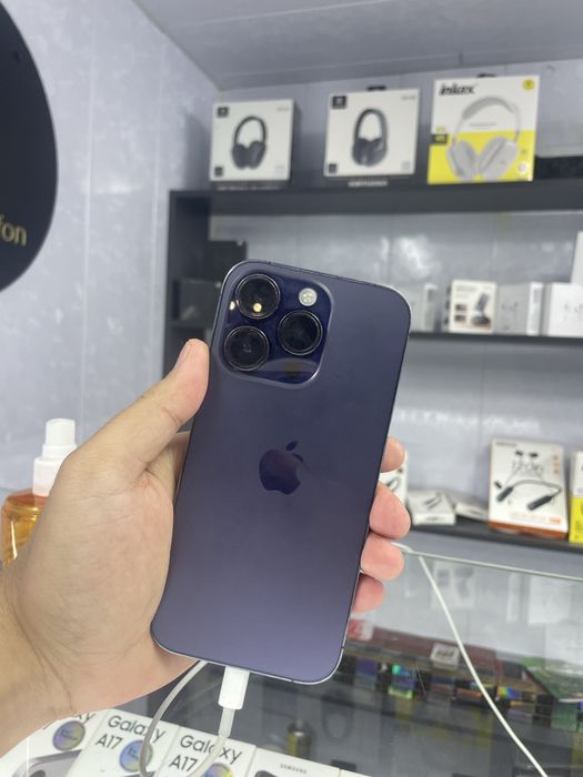 Iphone 14 pro 128 talik karobka yuq yomkist 75%  aybi 05 kamerasi