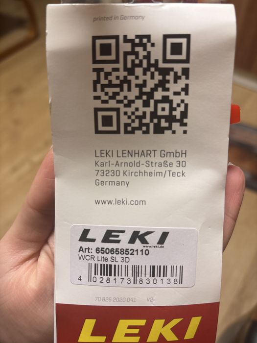 Bete leki ski,WCR LITE SL 3D,roz,110cm