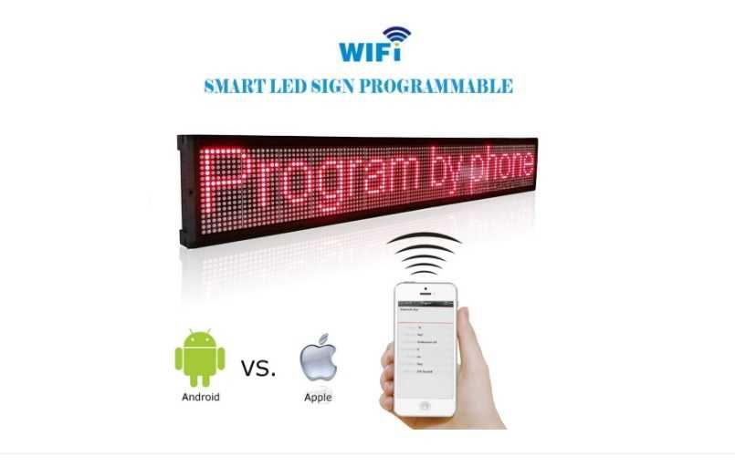 ПРОМО Светеща реклама LED Информационна рекламна табела ВЪВЕЖДА ТЕКСТ