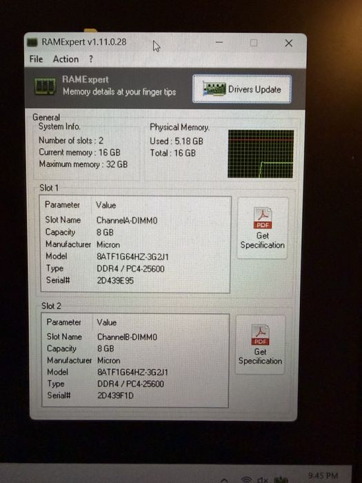 DDR4 8GB Micron Kingston  3200AA laptop