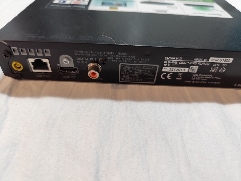 Blu-ray Sony BDP S1500
