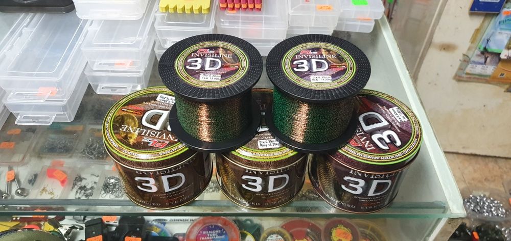 3D шаранска корда FL INVISTILINE 300м. и 1200м.