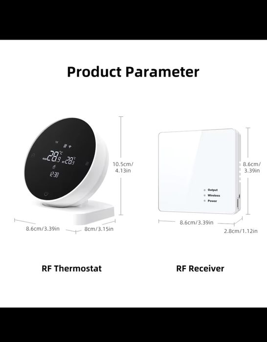 Termostat centrala wireless WiFi Tuya