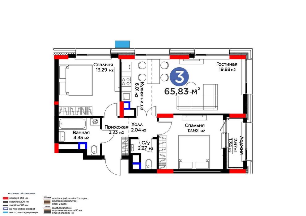 Евротрёшка в ЖК "Arena Unity 2".