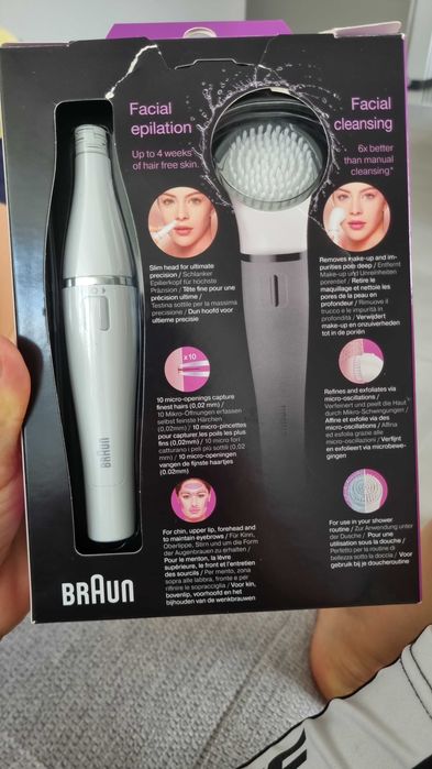 VÂND BRAUN FACE – Epilator facial + perie curatare faciala