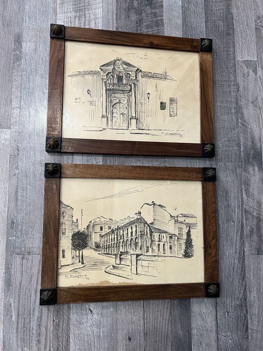 Антикварна картина, 6 бр.