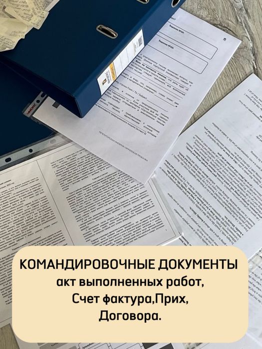 ПОЛНЫЙ ПАКЕТ командировочных документов.