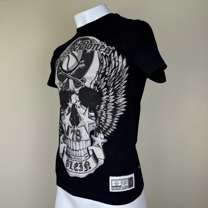 Philipp Plein Black Cotton Tshirt