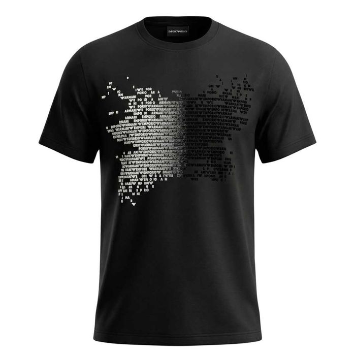 Мъжка Оригинална Тениска - Emporio Armani - Черен Цвят
