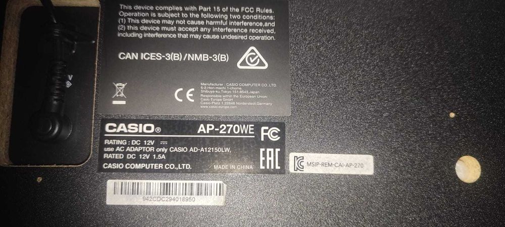 Casio Celviano AP-270 WE — популярное цифровое пианино в белом цвете.