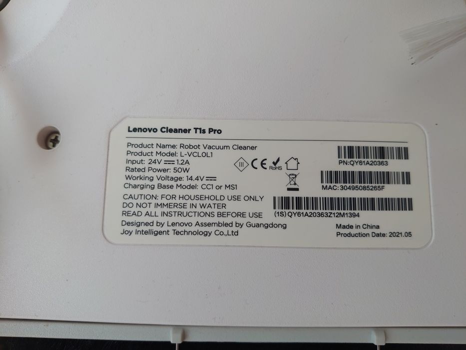 Прахосмукачка робот Lenovo TS1 pro