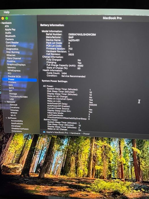 15" MacBook Pro А1707 Touch/Mid-2016/-i7/16GB RAM/512GB SSD