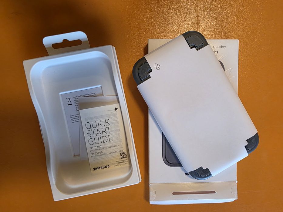 Incarcator Wireless Samsung Duo 15W, 1.67A, Negru EP-P5400B open box