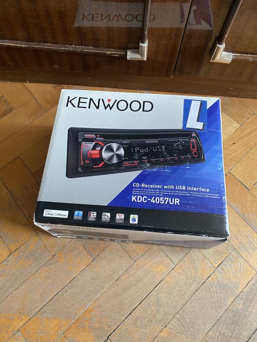 KENWOOD kdc-3057u - КАТО НОВ - USB, CD mp3, AUX плеър за кола сд авто радио