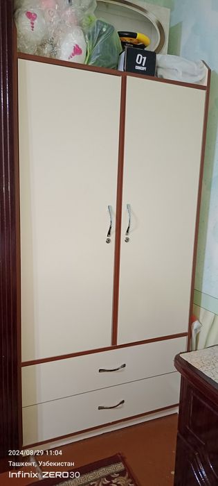 Детский кровать и шкаф