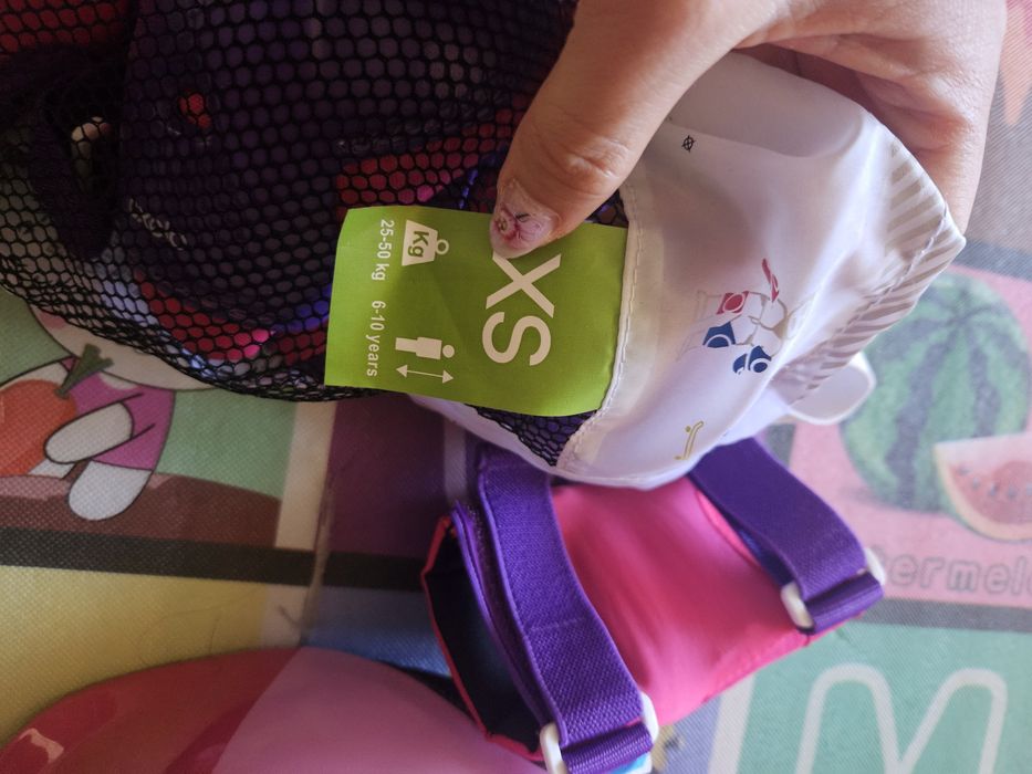 Каска и протектори за 6 до 10 г. момиче