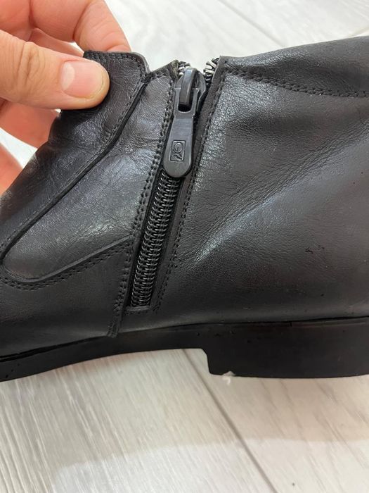 Ботинки кожанная