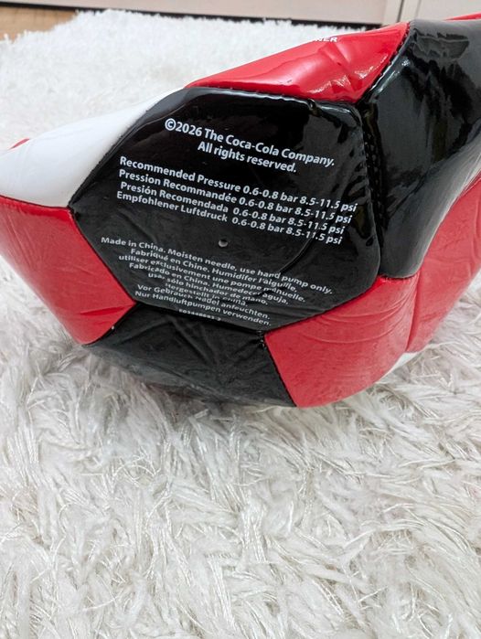 Vand minge fotbal COCA-COLA nou