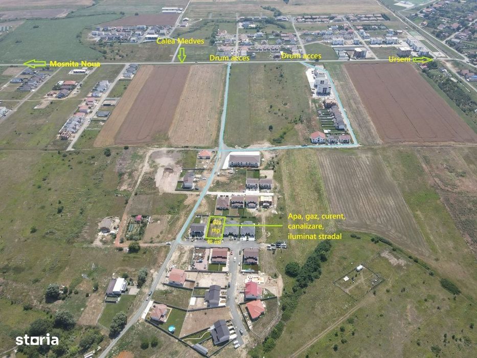 Teren de vânzare – 621 mp | Ideal pentru duplex! 69.000 Euro