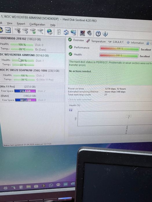 Set 2 hard uri Western Digital SATA 10TB