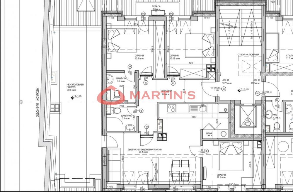 Продава се Четиристаен апартамент в София, Зона Б-19 - 147 кв.м за 1249 €/кв.м - Снимка #5