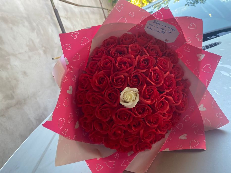 Buchete trandafiri din săpun..