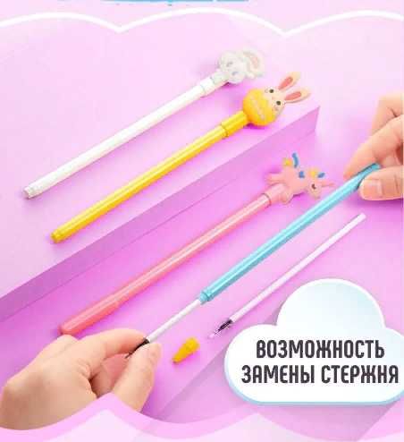 Гелевые ручки WiMi с фигурками колпачками