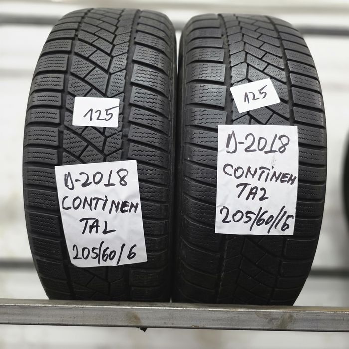 2×205/60/16 M+S CONTINENTAL .Stare excelenta.125 lei