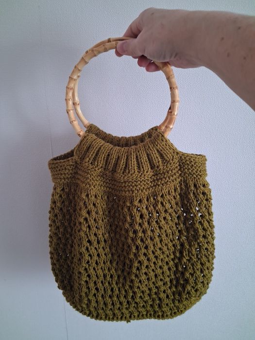 Сумка-авоська с круглыми ручками