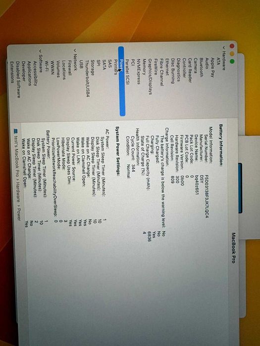 MacBook Pro 16” (2019)–i7 2.6 GHz, 16GB RAM, SSD 512GB, AMD Radeon Pro