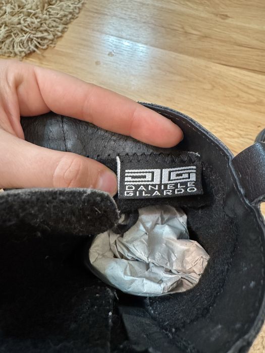 Черни боти от естествена кожа на Paolo Botticelli