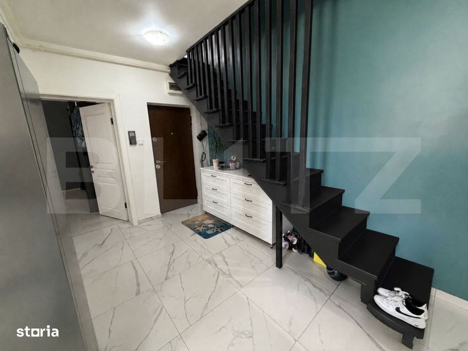 Apartament cu scara interioara, 100 mp, boxa si garaj, zona Central