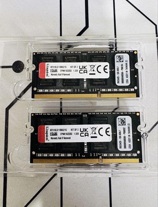 FURY  IMPACT  Kingston Ram ddr3 = 2x16GB , CL11 1866mhz