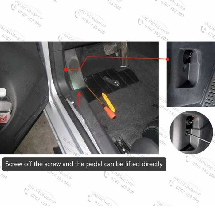 Set pedale inox cutie DSG sau manuala VW Passat B6,B7, CC, Tiguan, Golf 5, Golf 6, Eos, Scirocco, Skoda octavia 2, Seat Leon 1P