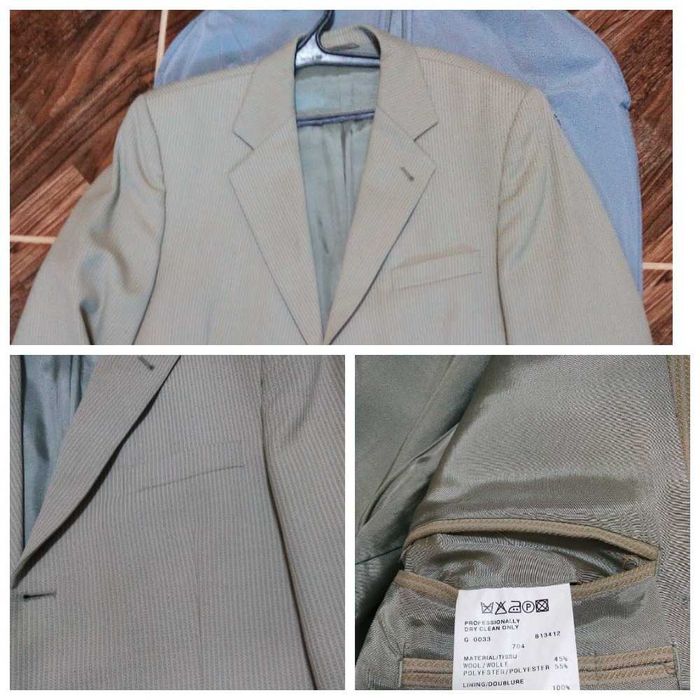 «Недорого» Пиджак светлого цвета пр-во Германия 45% шерсть, разм 52