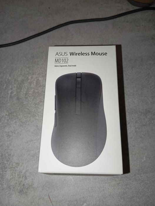 Mouse Wireless ASUS Mouse MD102, Dual Mode, 1600 dpi, Bluetooth, negru