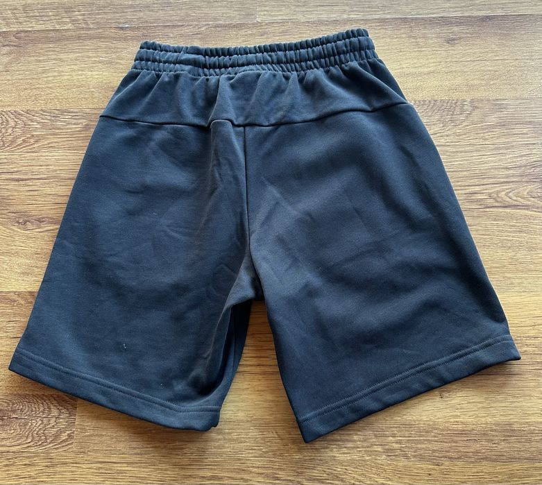 Мъжки,памучни,черни къси панталонки Nike с бяло лого