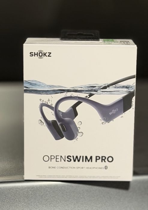 НОВО!!! Безжични спортни слушалки с костна проводимост     Shokz OpenSwim Pro